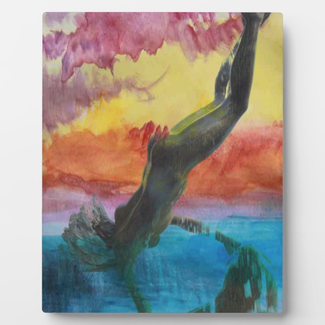 Das Mädchen Fotoplatte (Vorderseite)