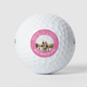 Das Mädchen Geschlecht offenbart Foto Golfball