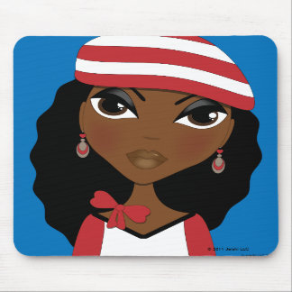 Das Mädchen im Hut Mousepad
