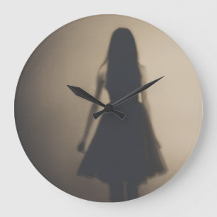 Das Mädchen in den Schatten / Jenseits des Lichts Große Wanduhr
