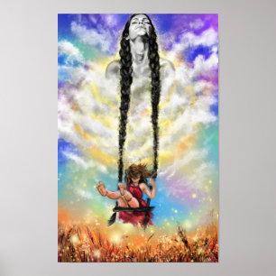 Das Mädchen in mir Poster - Gefühl - Malerei Kunst