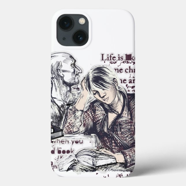 Das Mädchen liest ein Buch Case-Mate iPhone Hülle (Rückseite)