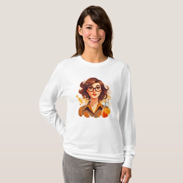 Das Mädchen mit Brille T-Shirt (Vorne ganz)