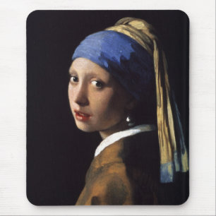 Das Mädchen mit dem Perlen-Ohrring durch Vermeer Mousepad