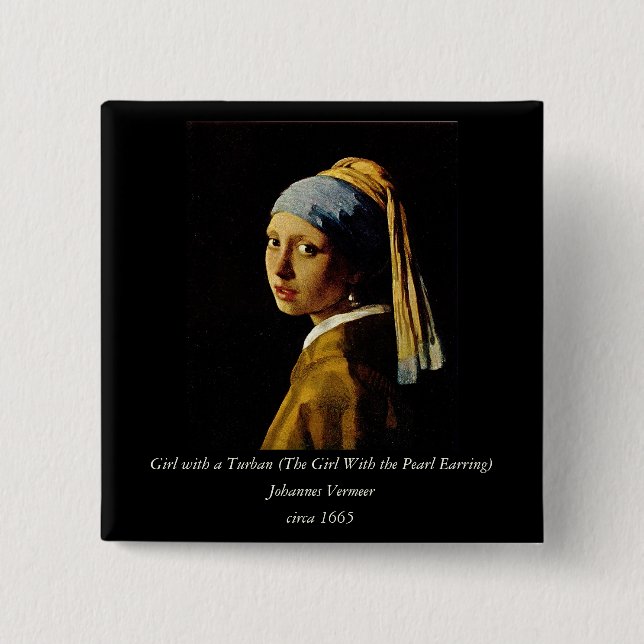 Das Mädchen mit einem Turban/Mädchen mit dem Perle Button (Vorderseite)