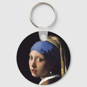 Das Mädchen mit Perlenohrring von Johannes Vermeer Schlüsselanhänger