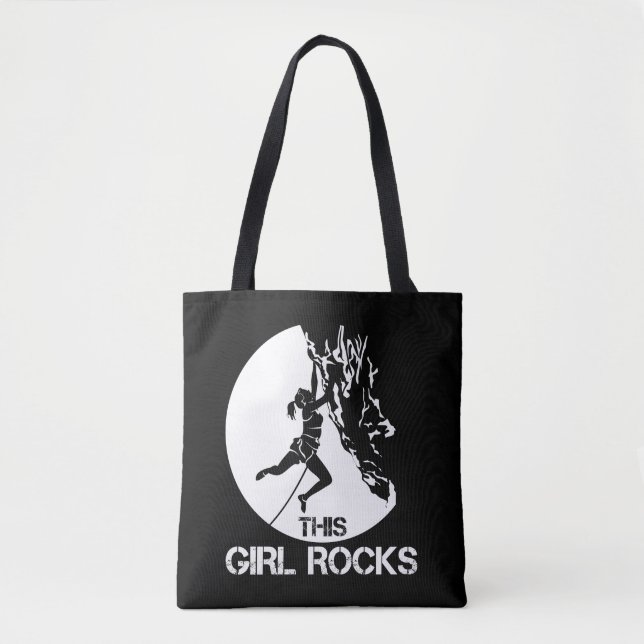 Das Mädchen Rocks Kletterkletterkletterkletter Tasche (Vorderseite)