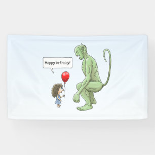 Das Mädchen und der Kobold Banner