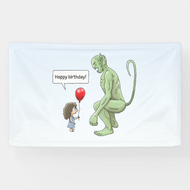 Das Mädchen und Goblin Banner (Horizontal)