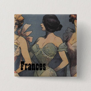 Das Mädchen-Vintager Wäsche-Polterabend der Brau Button