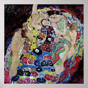 Das Mädchen von Gustav Klimt,Art Nouveau,Art Deko, Poster
