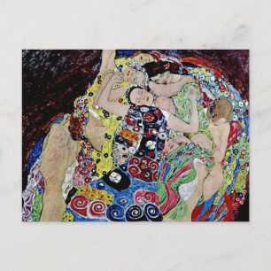 Das Mädchen von Gustav Klimt,Art Nouveau,Art Deko, Postkarte