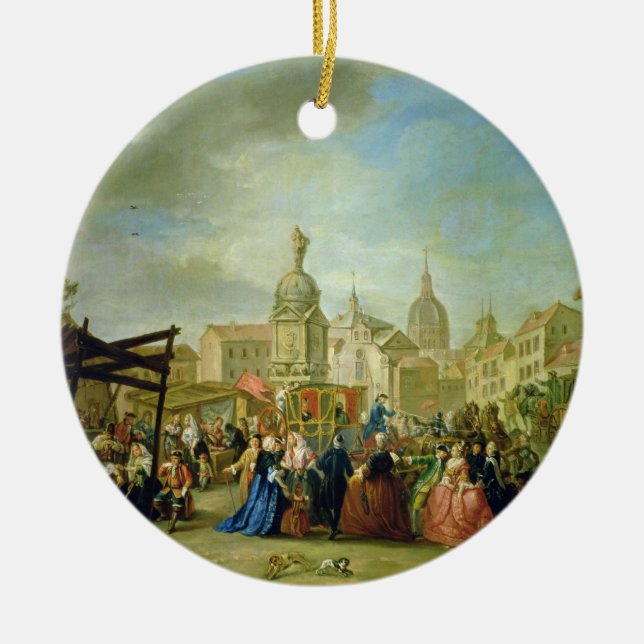 Das Madrid angemessen in der Piazza de la Cebeda Keramik Ornament (Vorne)