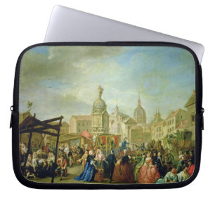 Das Madrid angemessen in der Piazza de la Cebeda Laptopschutzhülle