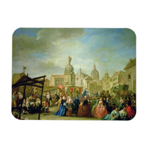 Das Madrid angemessen in der Piazza de la Cebeda Magnet