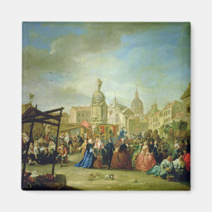 Das Madrid angemessen in der Piazza de la Cebeda Magnet