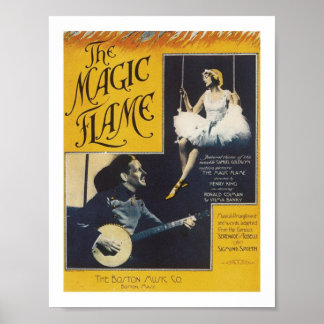Das Magenflammtester Vintag Music Art Poster