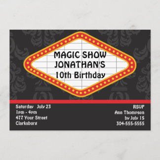 Das Magic Show Marquee Einladung