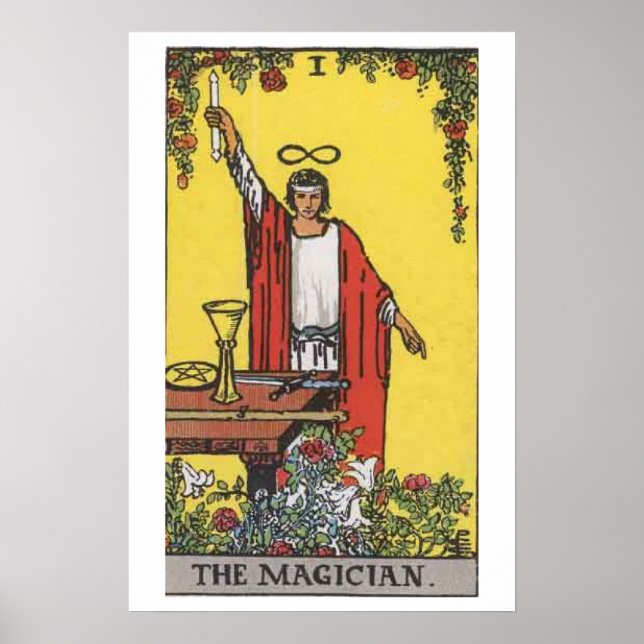 Das Magician Tarot Card Poster (Vorne)