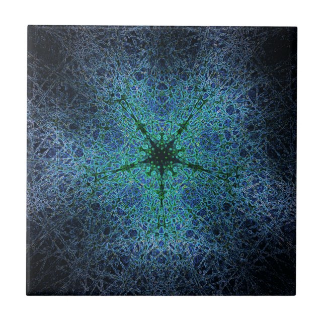 Das magische Design der Galaxien-Keramik Fliese (Vorderseite)