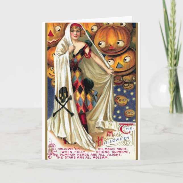 Das magische Halloween Karte (Vorderseite)