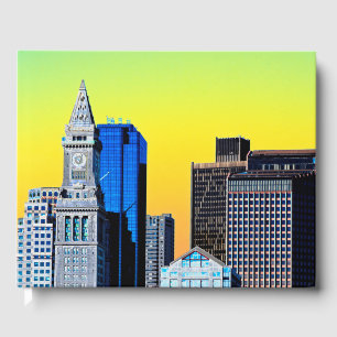 Das Magnet der Poster Card des Custom House Boston Gästebuch