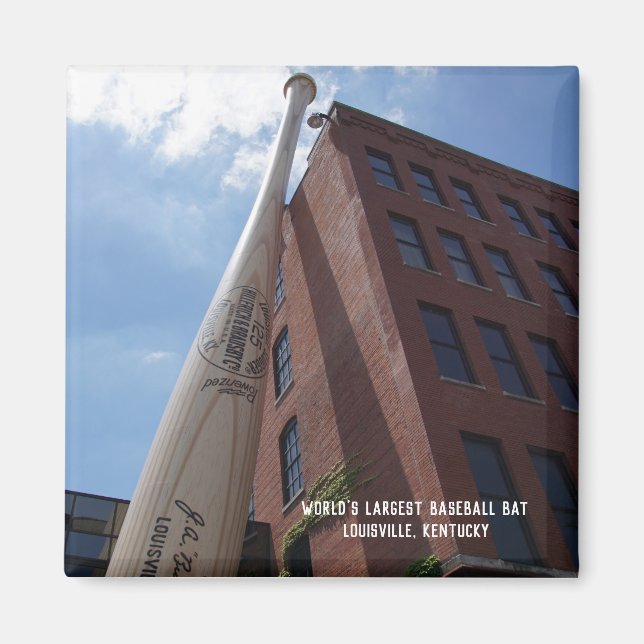 Das Magnet für den weltgrößten Baseball-Bat-Kühlsc (Vorne)
