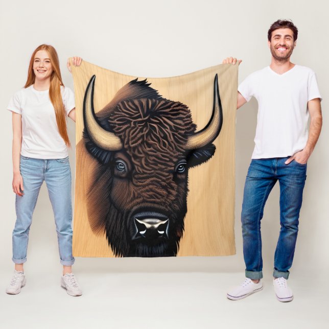 Das majestätische Bison - ein Symbol für Power und Fleecedecke (Beispiel)