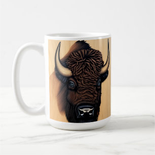 Das majestätische Bison - ein Symbol für Power und Kaffeetasse