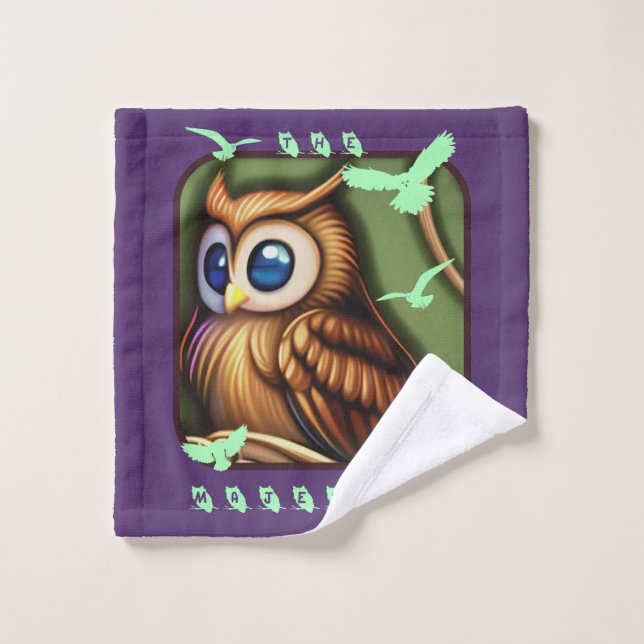 Das majestätische Brown Owl Waschlappen (Waschlappen)