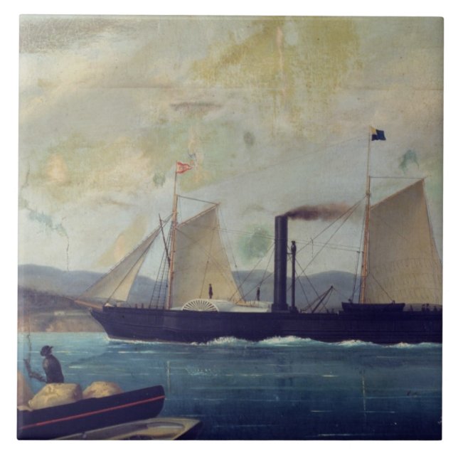 Das "Mallorcan", auf dem Schiff George Sand und Fliese (Vorderseite)