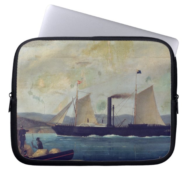 Das "Mallorcan", auf dem Schiff George Sand und Laptopschutzhülle (Vorderseite)