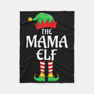 Das Mama-Elf-Weihnachts-Passende-Christmas-Familie Fleecedecke