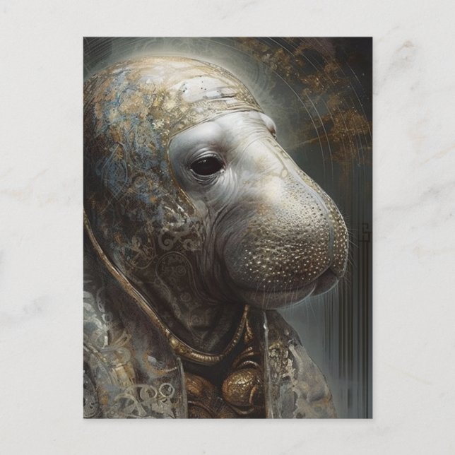 Das Manatee Postkarte (Vorderseite)