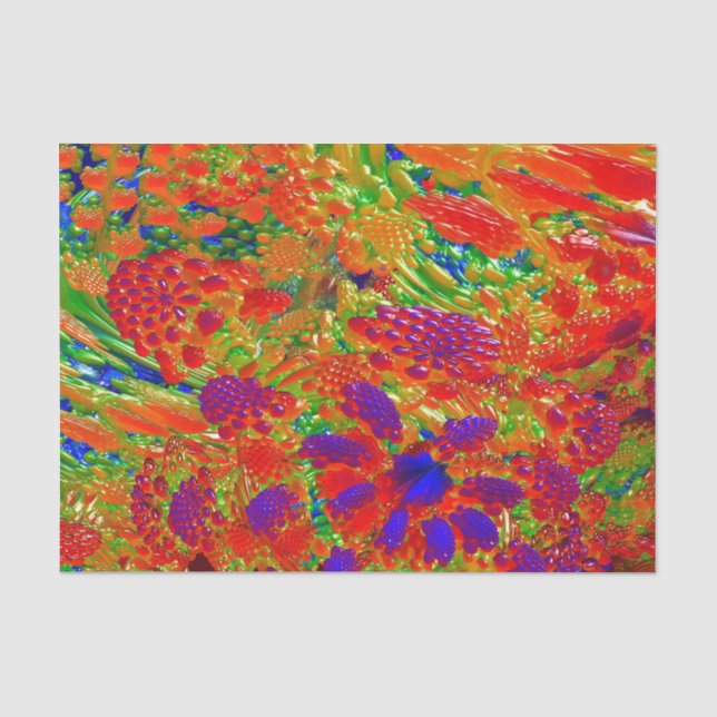 Das MANDELBULB 3D der ALIEN-BEERE IMG Seidenpapier (Vorderseite)
