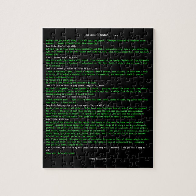 Das Manifest des Hackers (Vertikal)
