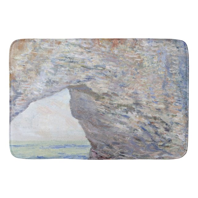 Das Manneporte bei Étretat von Claude Monet Badematte (Vorderseite)