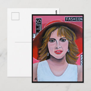 Das Mannequin-Gemälde von Alfred Fox Postkarte