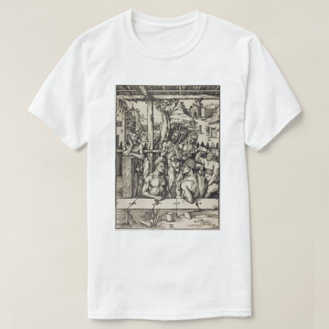 Das männliche Bad von Albrecht Durer T-Shirt (Design vorne)