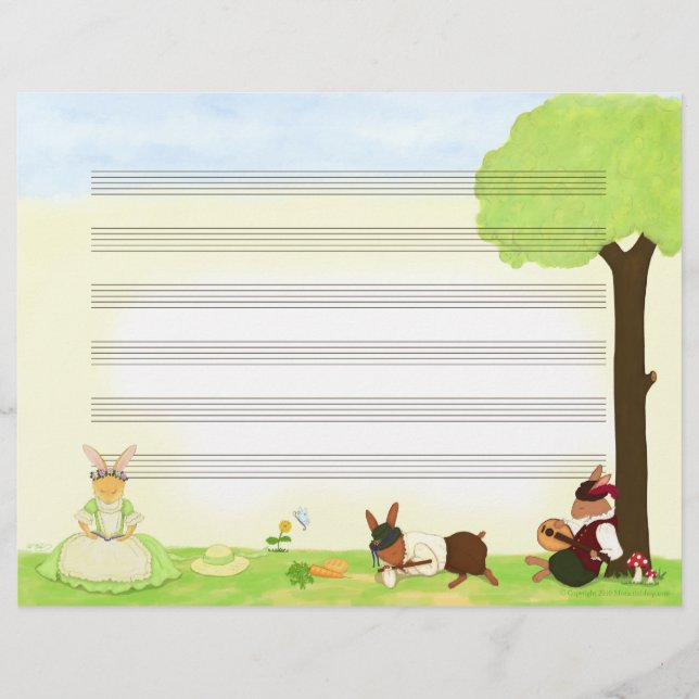 Das Manuskript "Fine Day Music" (Vorderseite)