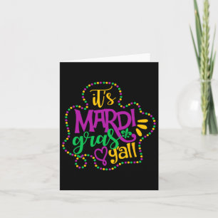 Das Mardi Gras Yall Funny Mardi Gras Party Maskenm Karte