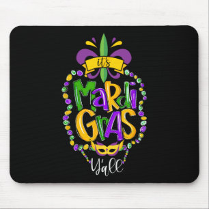 Das Mardi Gras Yall Funny Mardi Gras Party Maskenm Mousepad