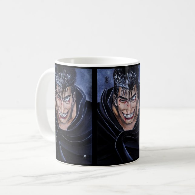 Das Marked Sufferer Gemälde von Alfred Fox Kaffeetasse (Vorderseite Links)