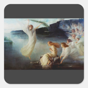 Das Martyrium der heiligen Christina Quadratischer Aufkleber