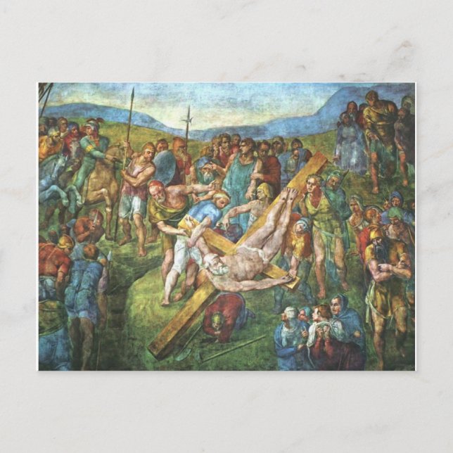 Das Martyrium des heiligen Peter Postkarte (Vorderseite)