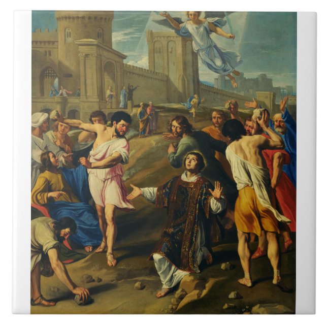 Das Martyrium von Saint Stephen Fliese (Vorderseite)