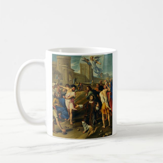 Das Martyrium von Saint Stephen Kaffeetasse (Links)