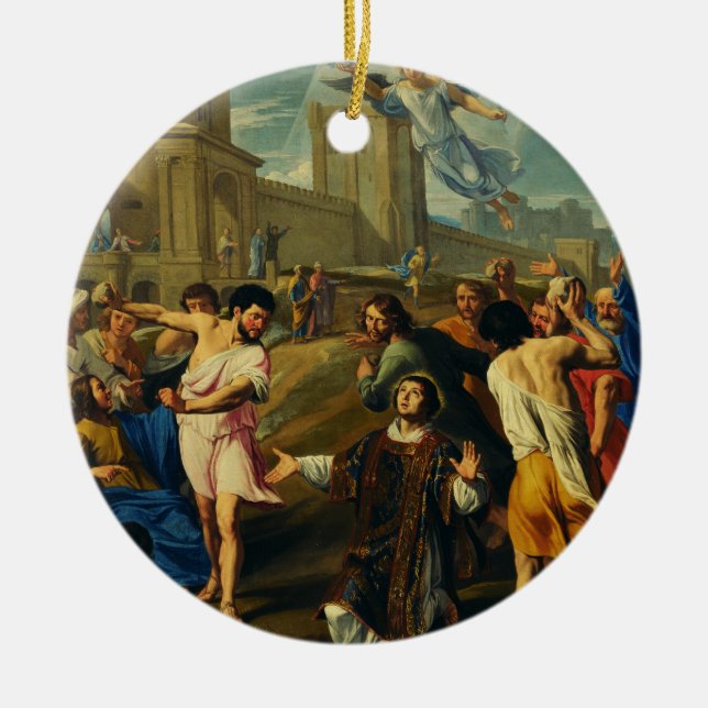 Das Martyrium von Saint Stephen Keramik Ornament (Vorne)
