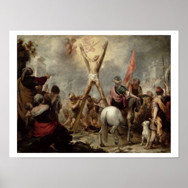 Das Martyrium von St. Andrew, 1675-82 (Öl auf Canv Poster (Vorne)