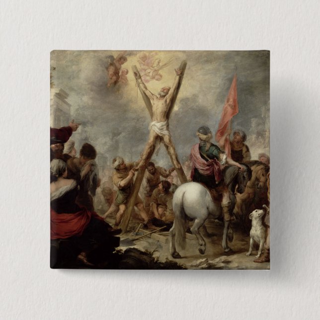 Das Martyrium von St Andrew, 1675-82 (Öl auf canva Button (Vorderseite)